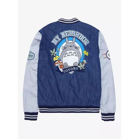 Studio Ghibli My Neighbor Totoro Circle Portrait Varsity Jacket Size M - Picture 7 of 11